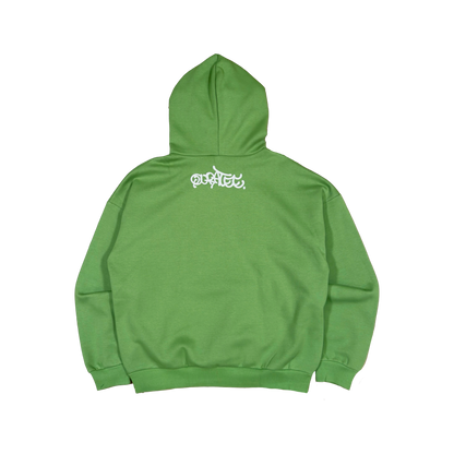 SILVER LOGO HOODIE (OLIVE)