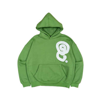 SILVER LOGO HOODIE (OLIVE)