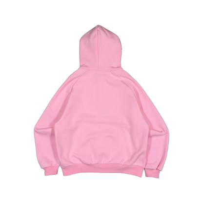 GRAFF TYPE RAGLAN ZIP HOODIE (PINK)