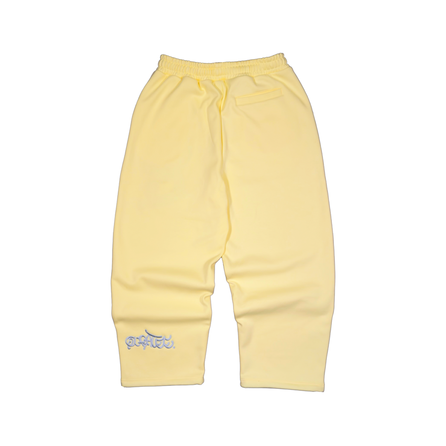 SILVER LOGO JOGGERS (YELLOW)
