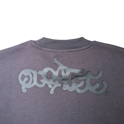 BLACK HALFTONE LOGO TEE (GRAPHITE)