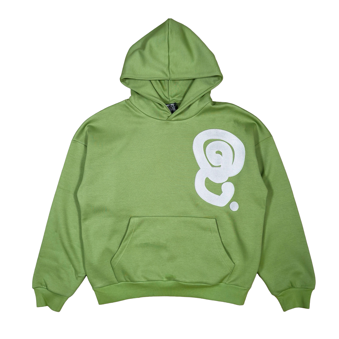SILVER LOGO HOODIE (OLIVE)