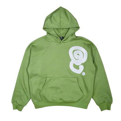 SILVER LOGO HOODIE (OLIVE)