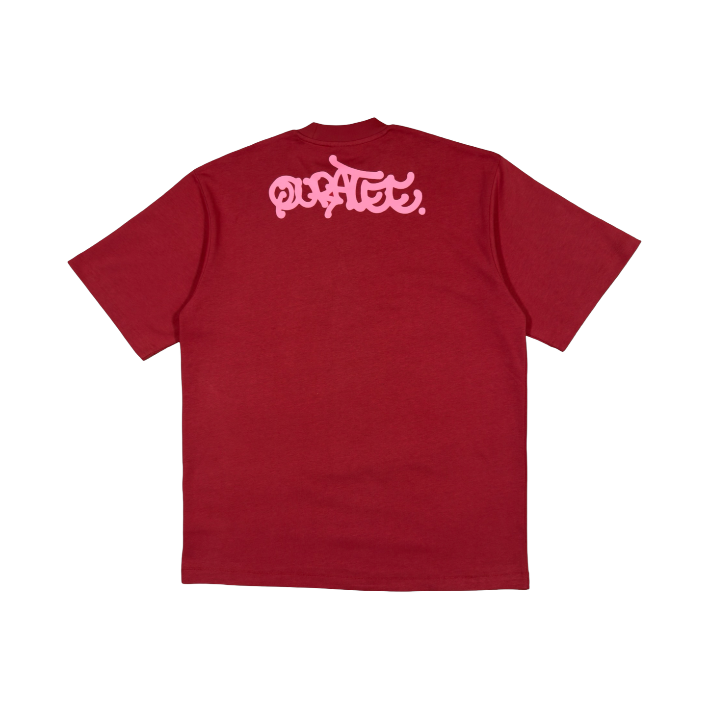 PINK LOGO TEE (BURGUNDY)