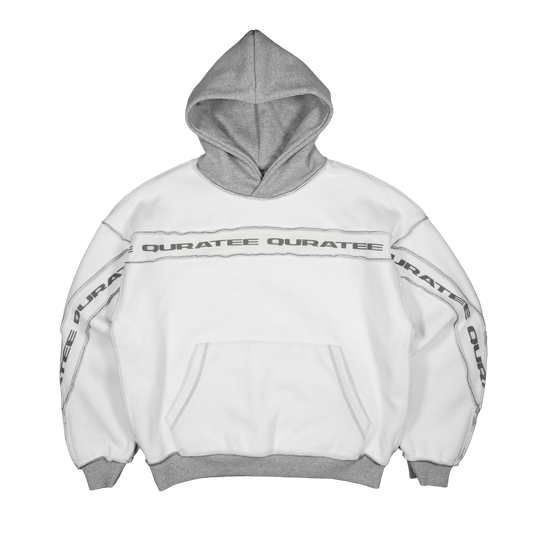 REVERSIBLE TYPE PANELED HOODIE (GREY)