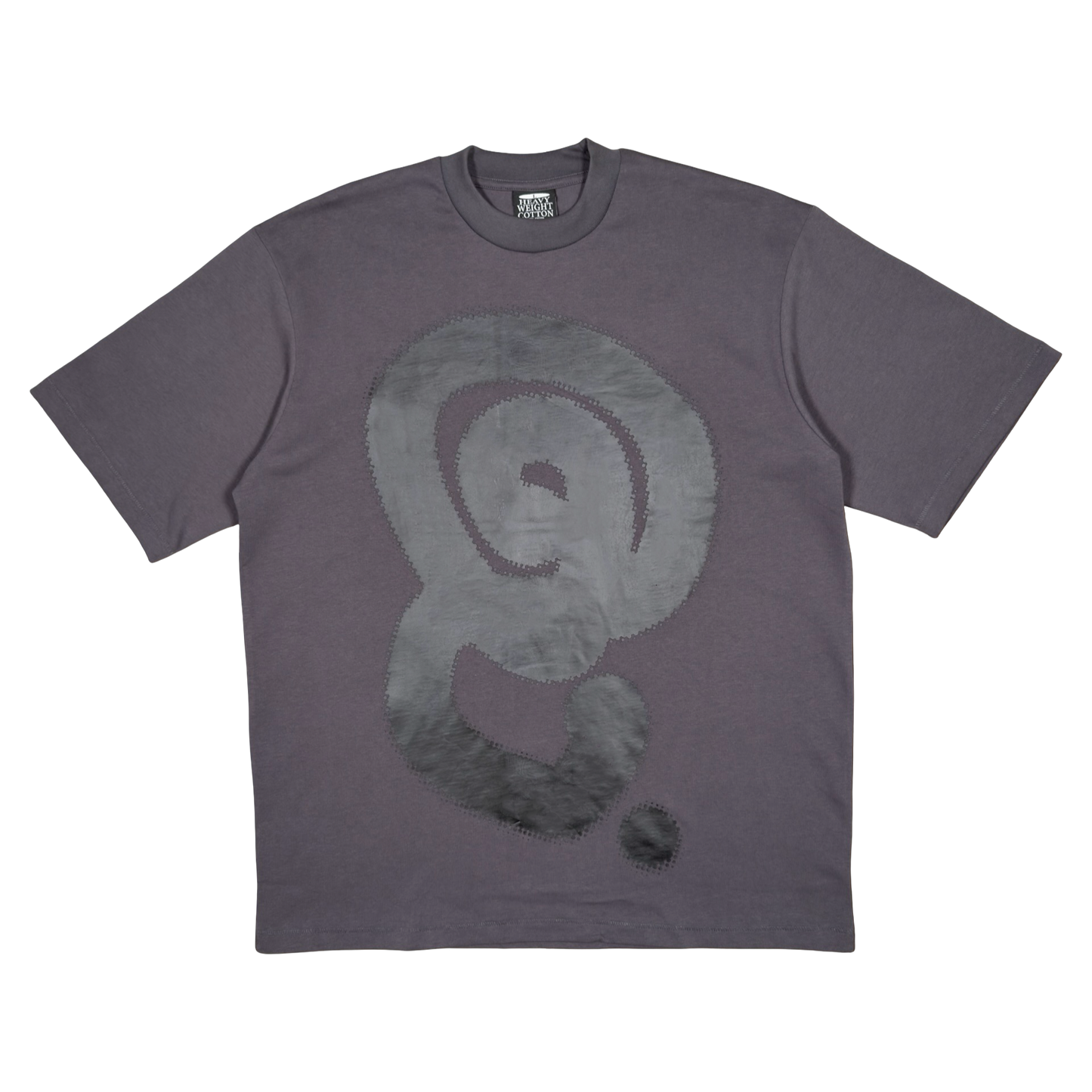 BLACK HALFTONE LOGO TEE (GRAPHITE)