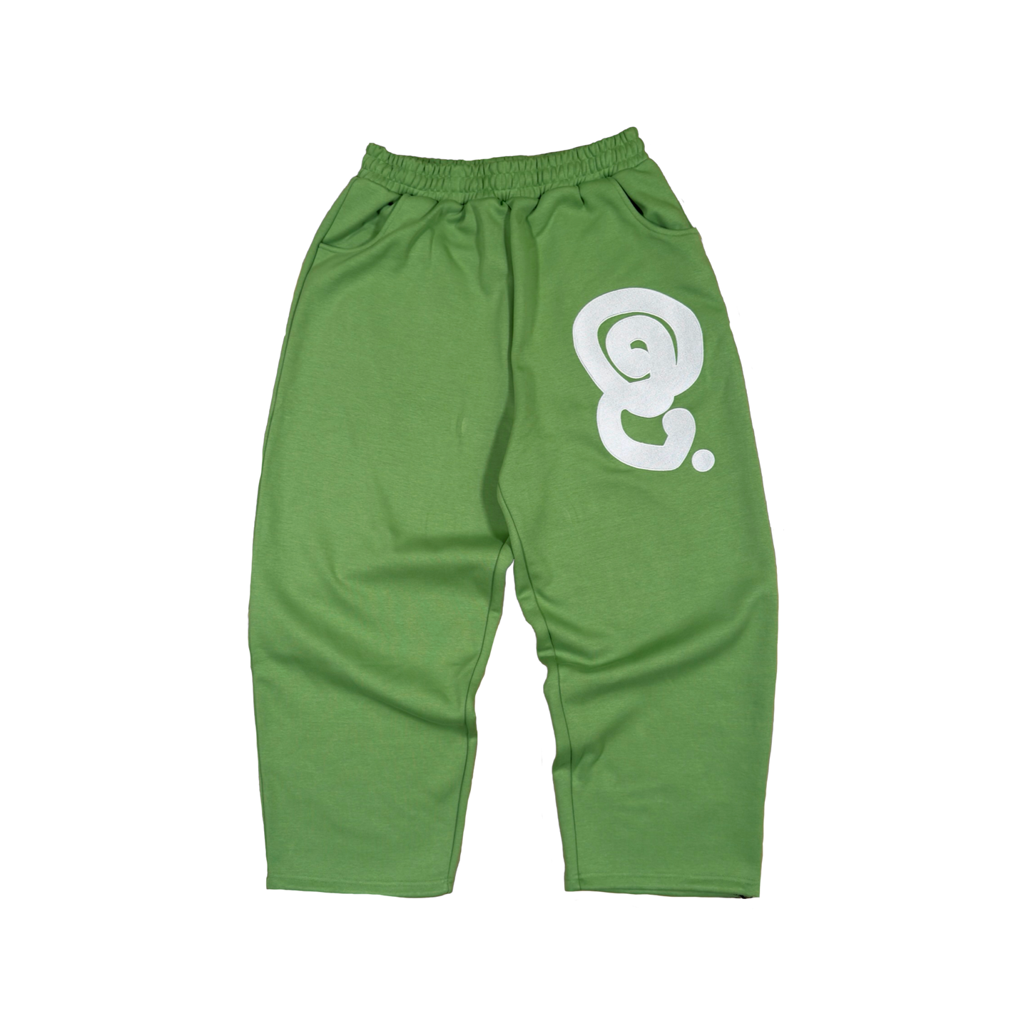 SILVER LOGO SWEATPANTS (OLIVE)
