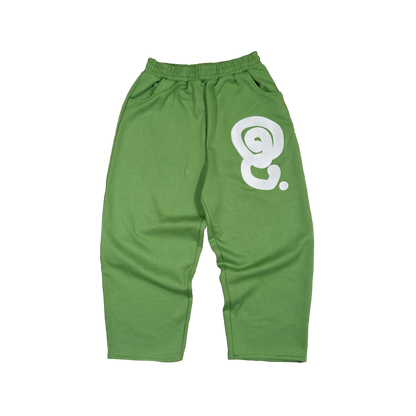 SILVER LOGO SWEATPANTS (OLIVE)