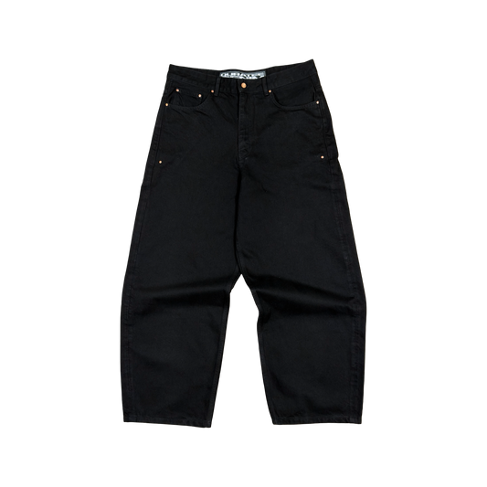 RIVETED DENIM JEANS (BLACK)