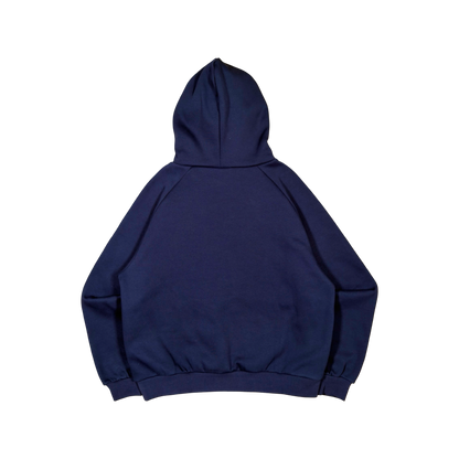 GRAFF TYPE RAGLAN ZIP HOODIE (NAVY)