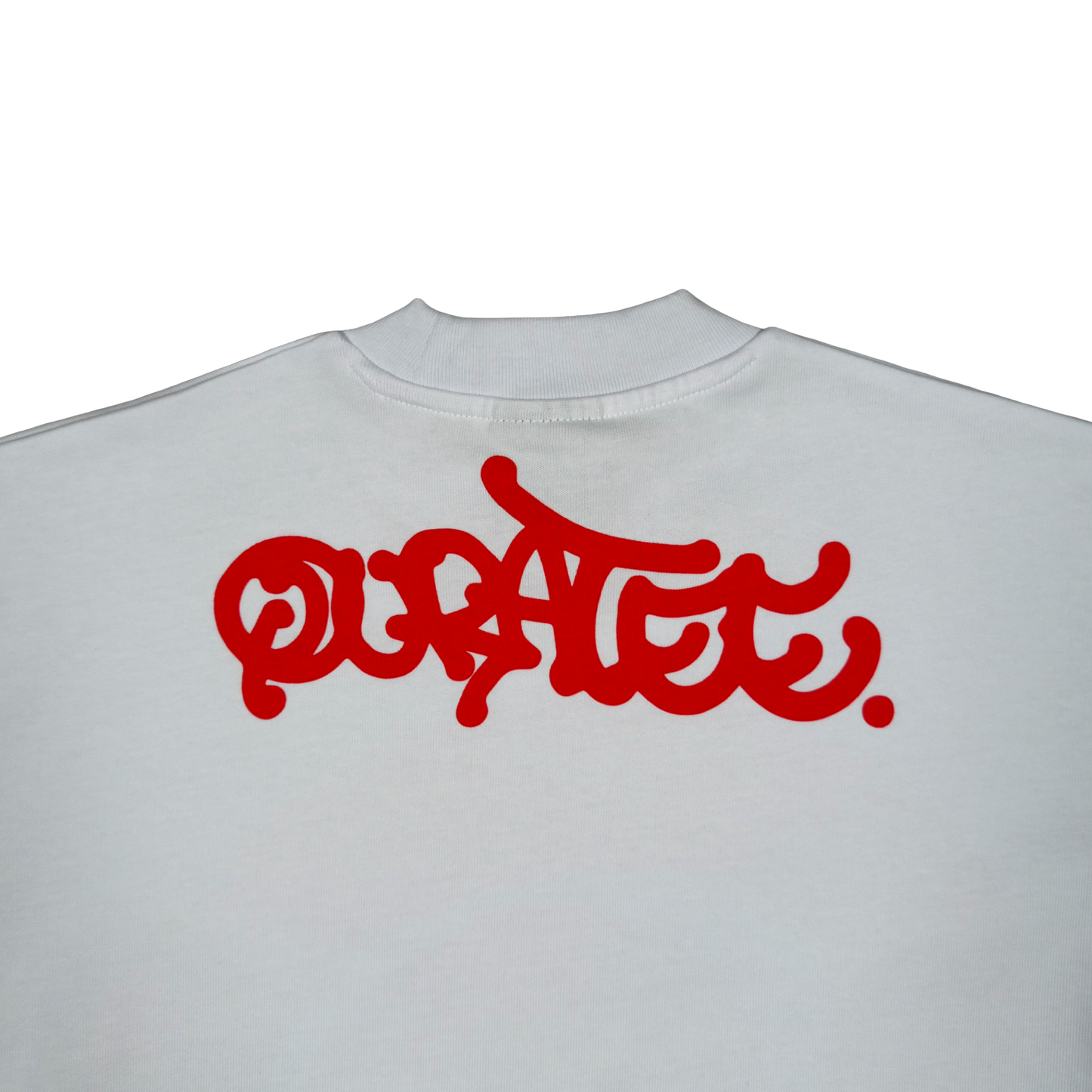 RED LOGO TEE (WHITE)
