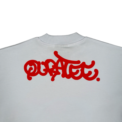 RED LOGO TEE (WHITE)