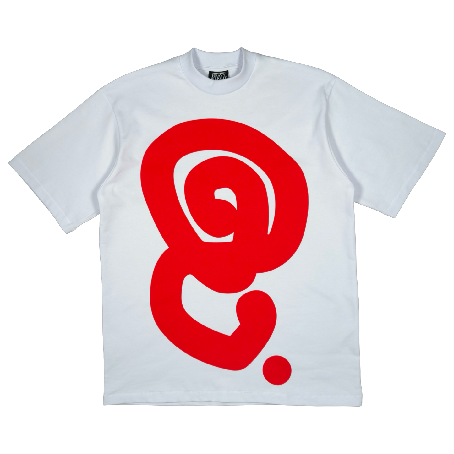 RED LOGO TEE (WHITE)