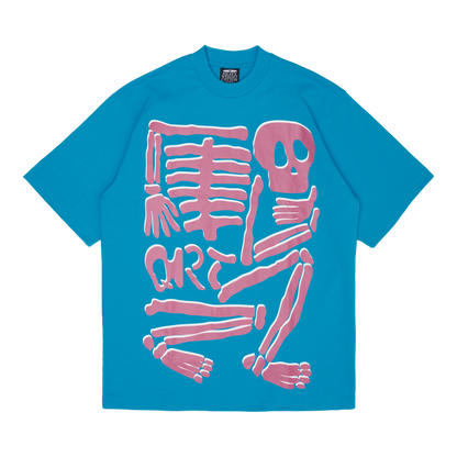 SKELETON TEE (BLUE)