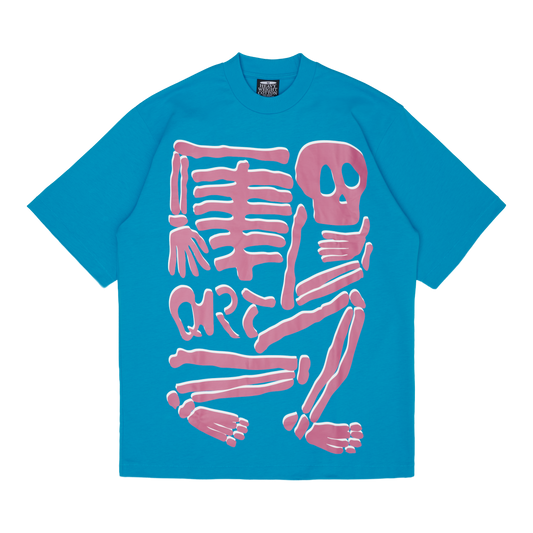 SKELETON TEE (BLUE)