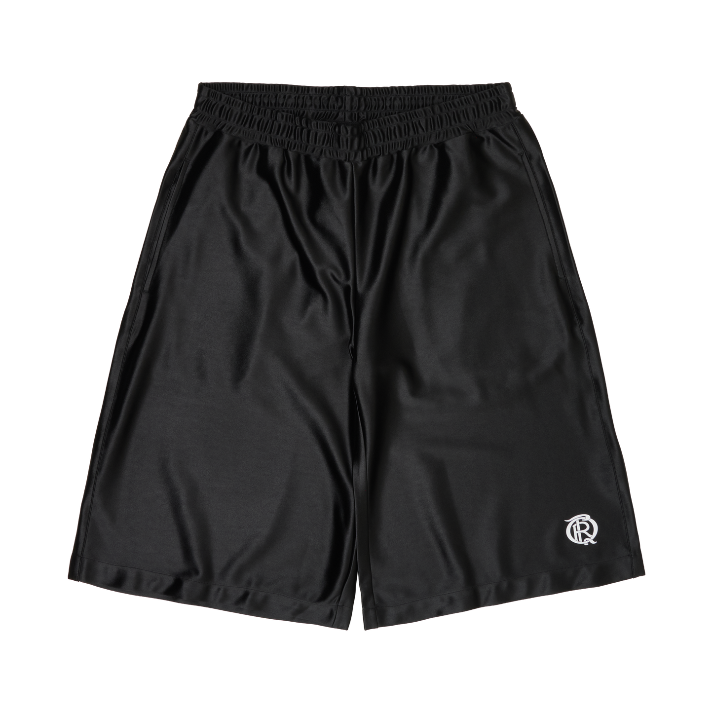 QRT SATIN SHORTS (BLACK)