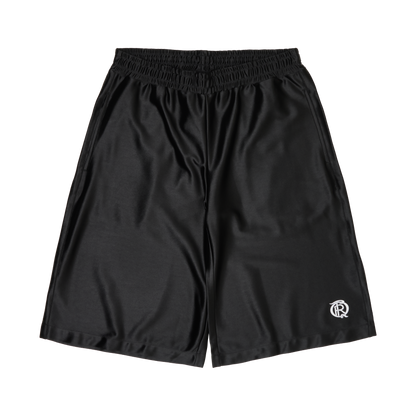 QRT SATIN SHORTS (BLACK)