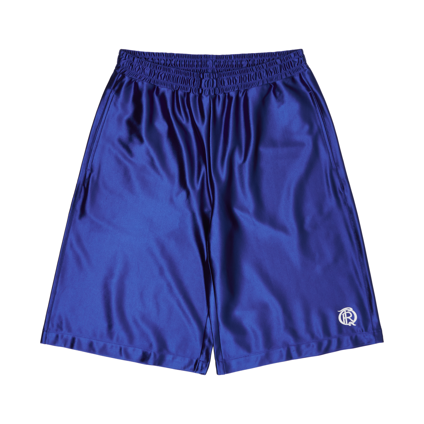 QRT SATIN SHORTS (NAVY)