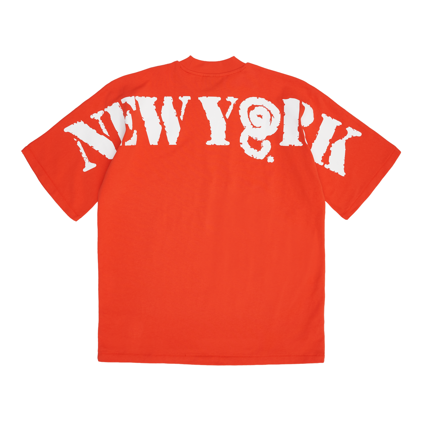 NEW YORK STENCIL TEE (ORANGE)