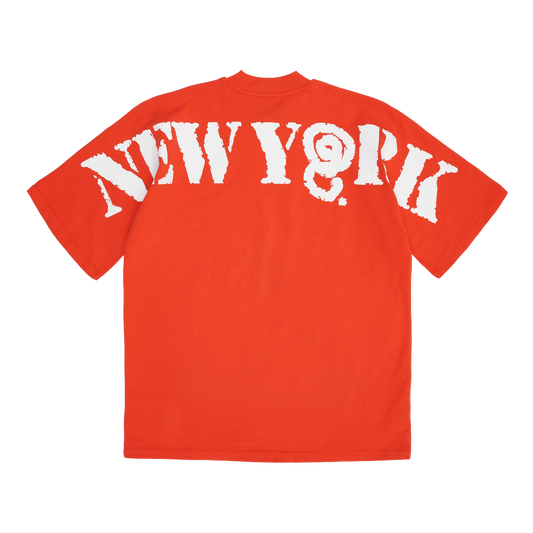 NEW YORK STENCIL TEE (ORANGE)