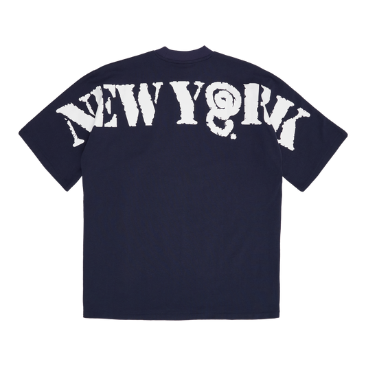 NEW YORK STENCIL TEE (NAVY)