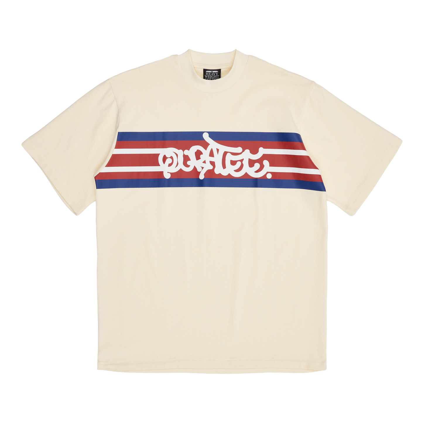QUCCI GRAFF TYPE TEE (CREAM)