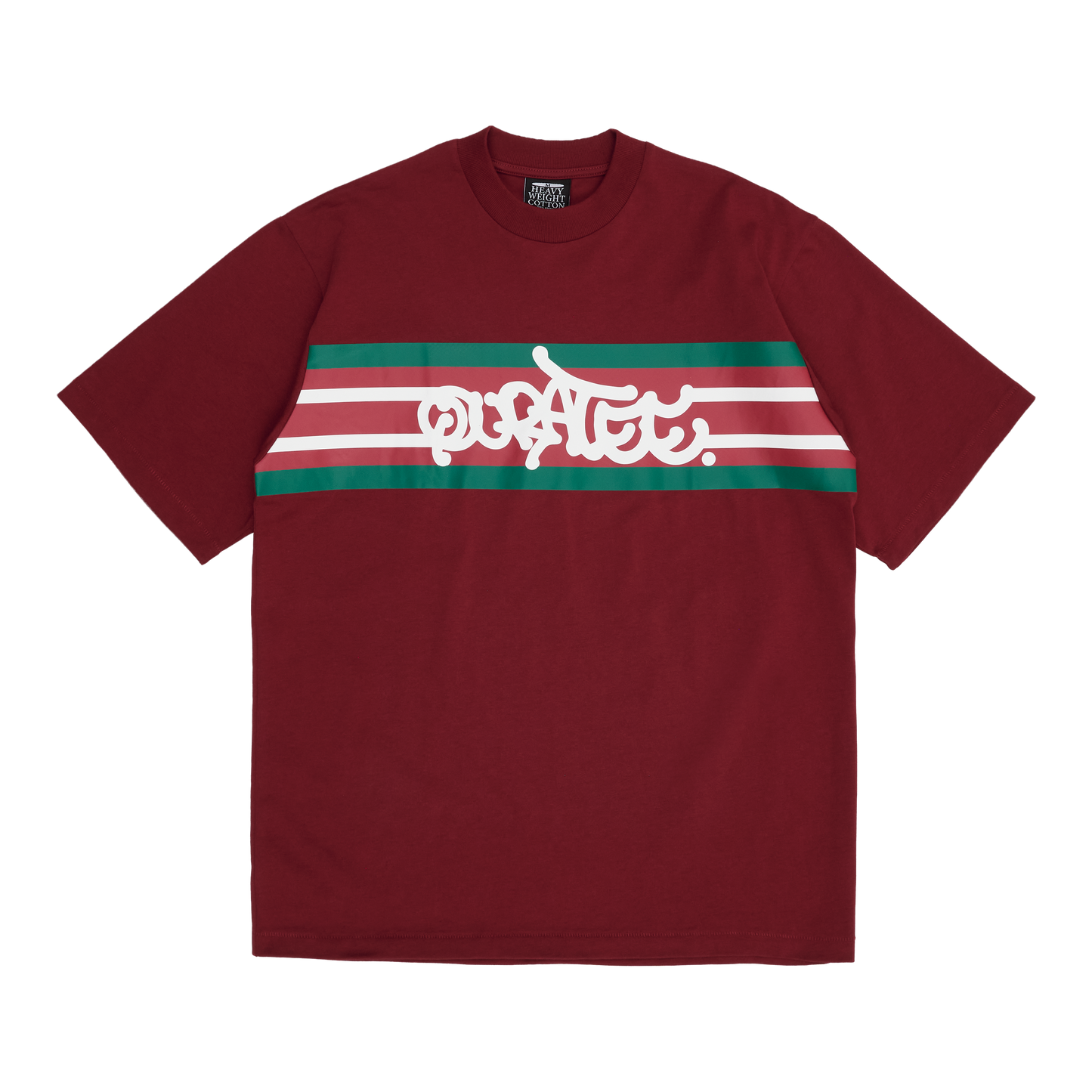 QUCCI GRAFF TYPE TEE (WINE RED)