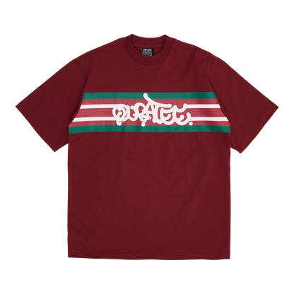 QUCCI GRAFF TYPE TEE (WINE RED)
