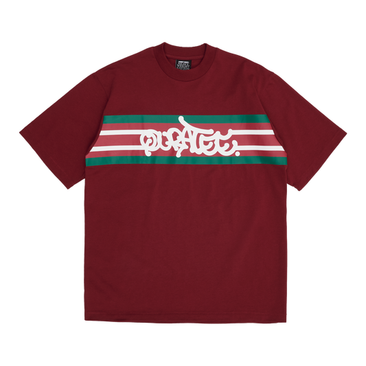 QUCCI GRAFF TYPE TEE (WINE RED)