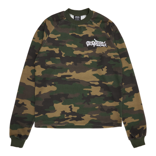 GRAFF TYPE RAGLAN WAFFLE LONG SLEEVE (CAMO)
