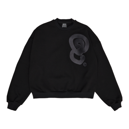 ANTHRACITE LOGO CREWNECK (BLACK)