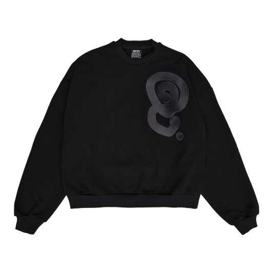 ANTHRACITE LOGO CREWNECK (BLACK)