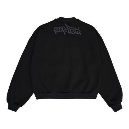 ANTHRACITE LOGO CREWNECK (BLACK)