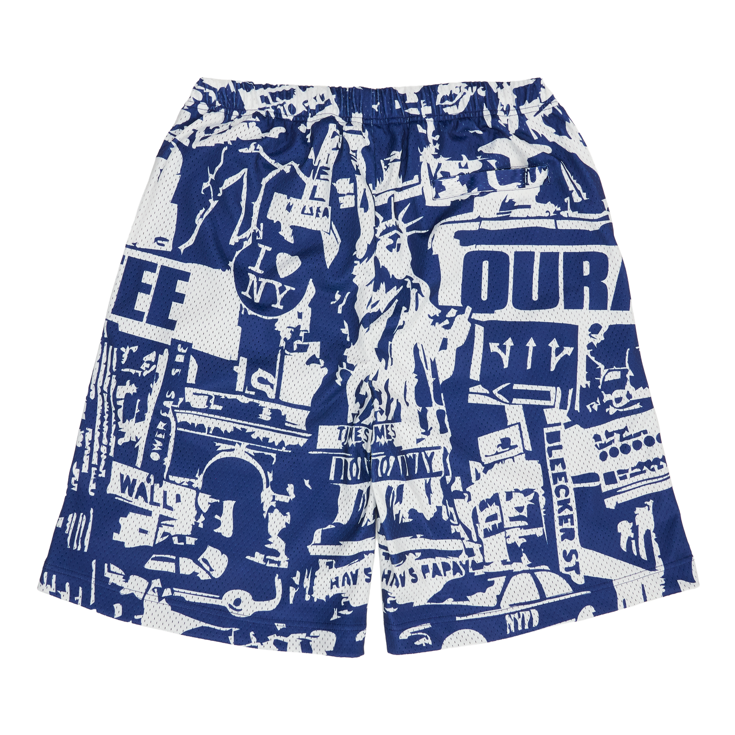 NYC SOUVENIR MESH SHORTS (NAVY/WHITE)