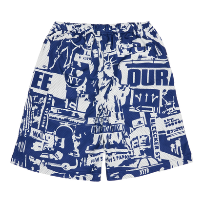 NYC SOUVENIR MESH SHORTS (NAVY/WHITE)