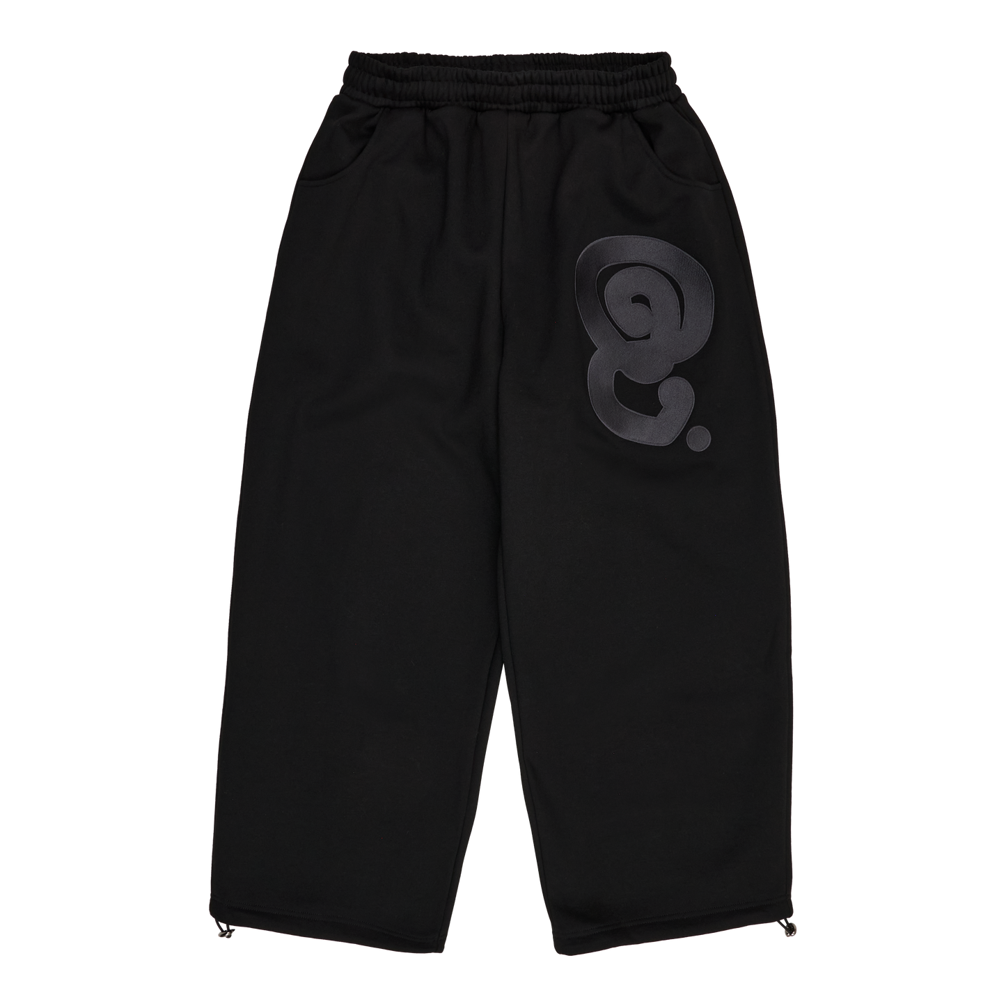 ANTHRACITE LOGO JOGGERS (BLACK)