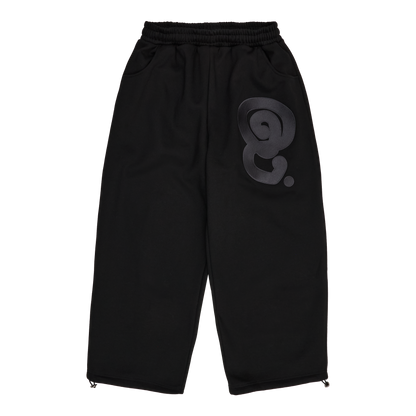 ANTHRACITE LOGO JOGGERS (BLACK)