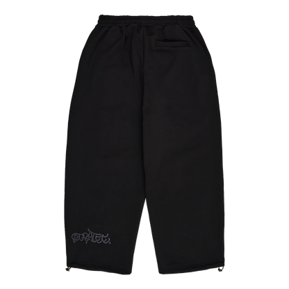 ANTHRACITE LOGO JOGGERS (BLACK)