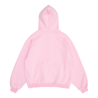 GRAFF TYPE RAGLAN ZIP HOODIE (PINK)