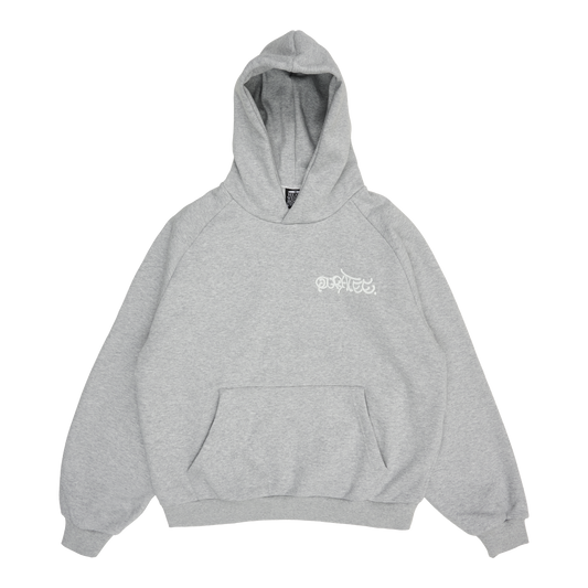 GRAFF TYPE RAGLAN HOODIE (GREY)
