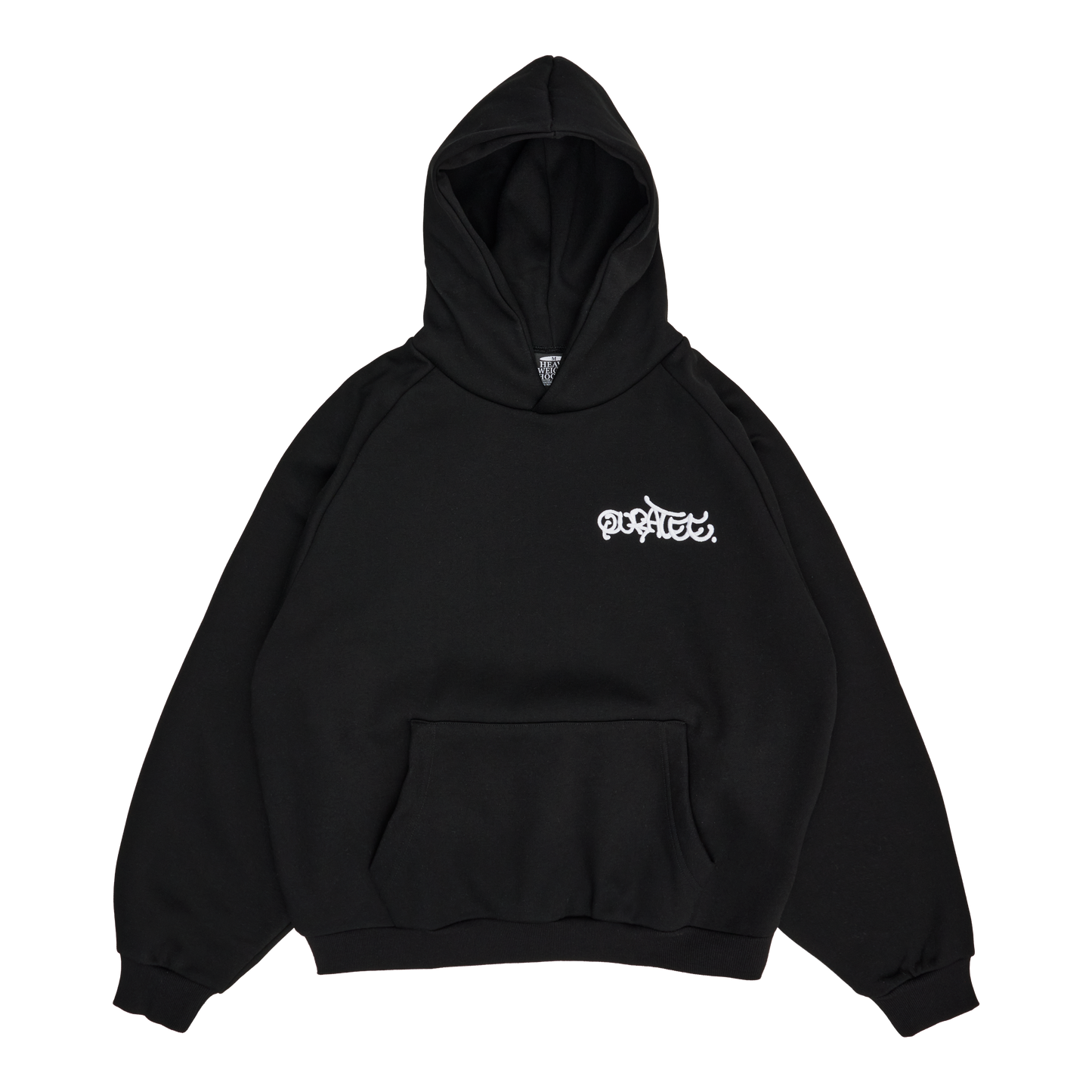 GRAFF TYPE RAGLAN HOODIE (BLACK)