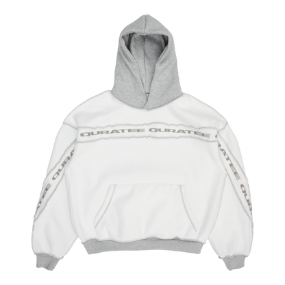 REVERSIBLE TYPE PANELED HOODIE (GREY)