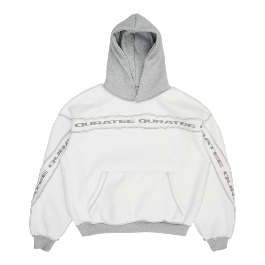 REVERSIBLE TYPE PANELED HOODIE (GREY)