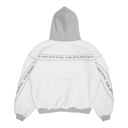 REVERSIBLE TYPE PANELED HOODIE (GREY)