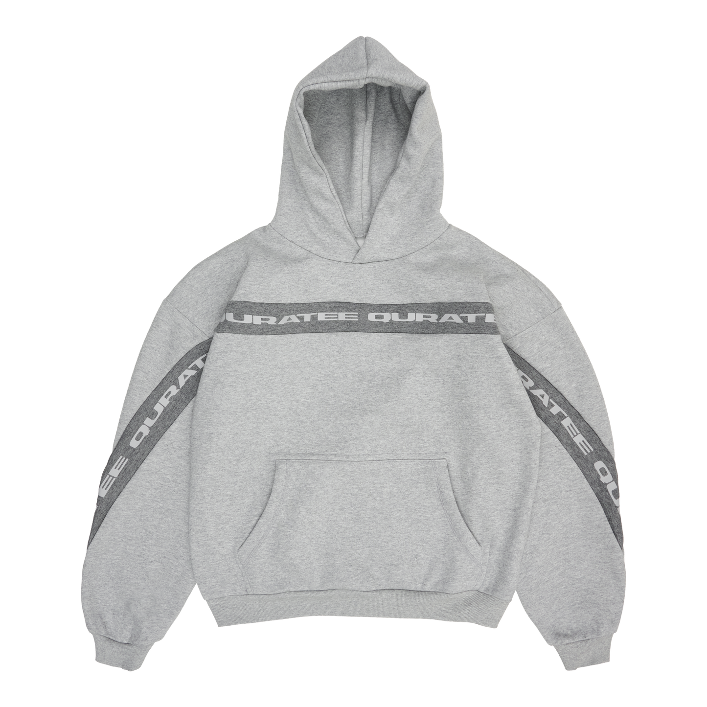 REVERSIBLE TYPE PANELED HOODIE (GREY)