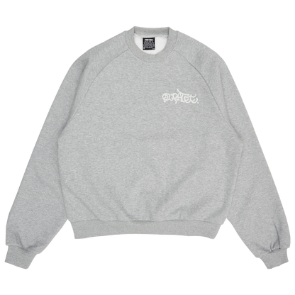 GRAFF TYPE RAGLAN CREWNECK (GREY)