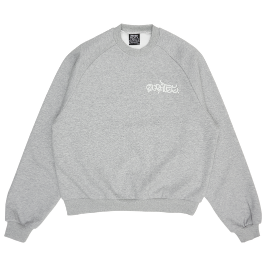 GRAFF TYPE RAGLAN CREWNECK (GREY)