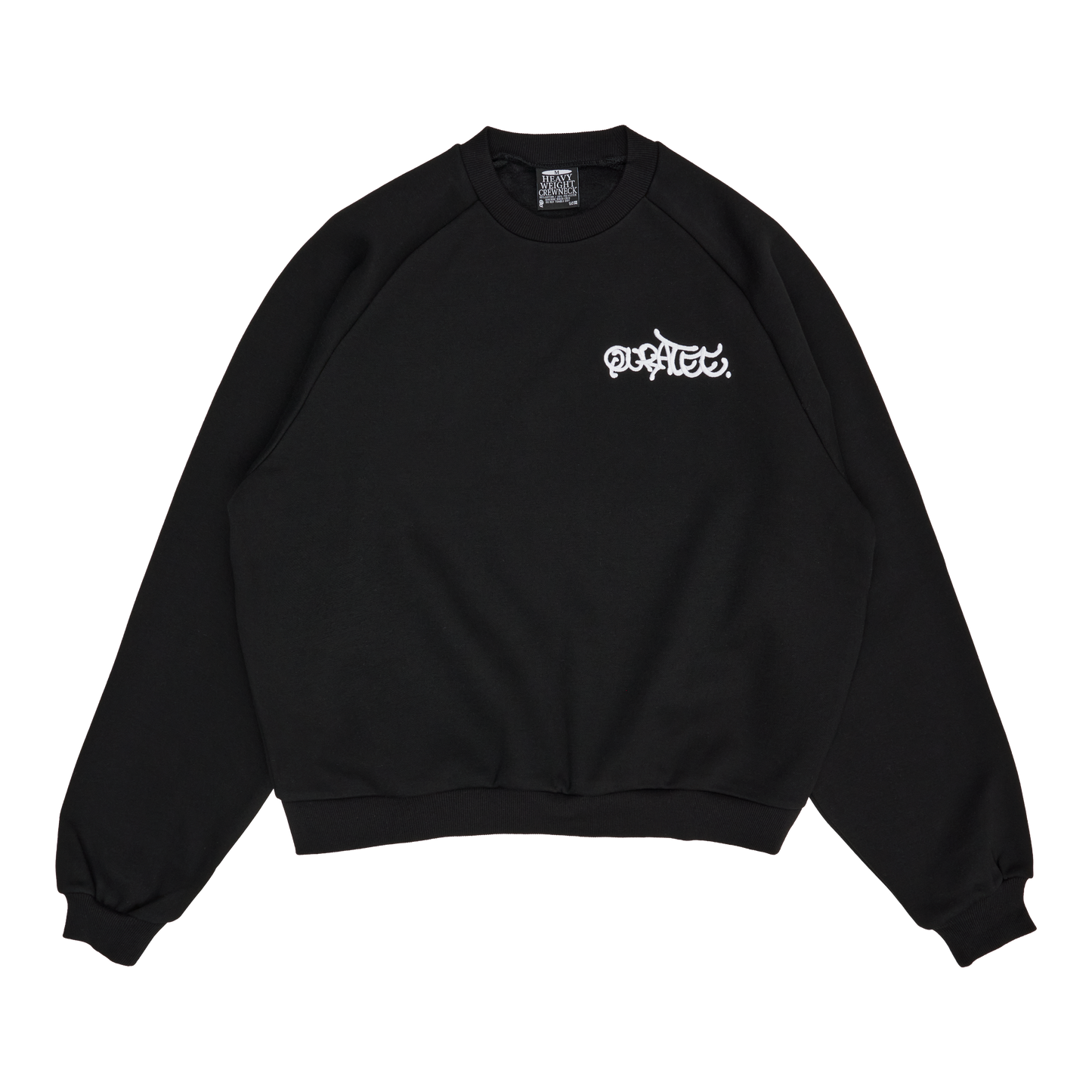 GRAFF TYPE RAGLAN CREWNECK (BLACK)
