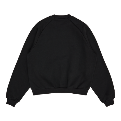 GRAFF TYPE RAGLAN CREWNECK (BLACK)