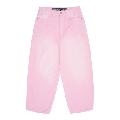 RIVITED DENIM JEANS (STONE WASHED PINK)